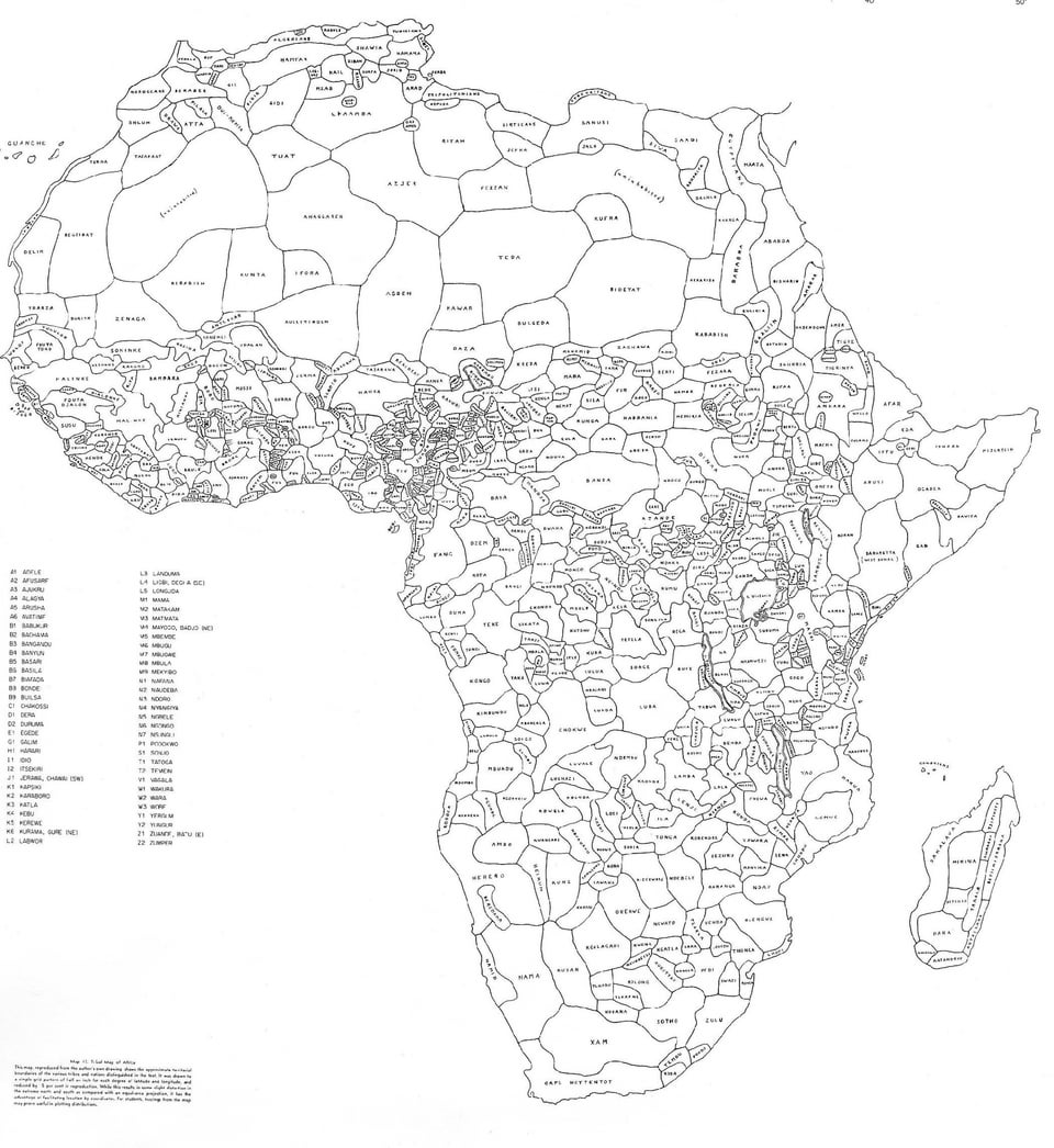 r/MapPorn - Map of Africa using ethnically drawn borders