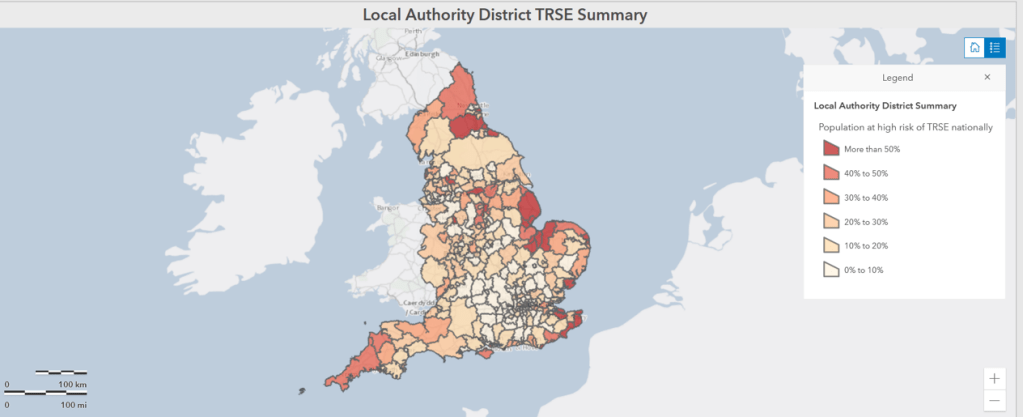 transport-related social exclusion across england