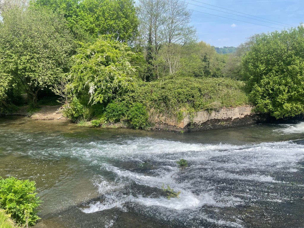 an old railway crossing over a river