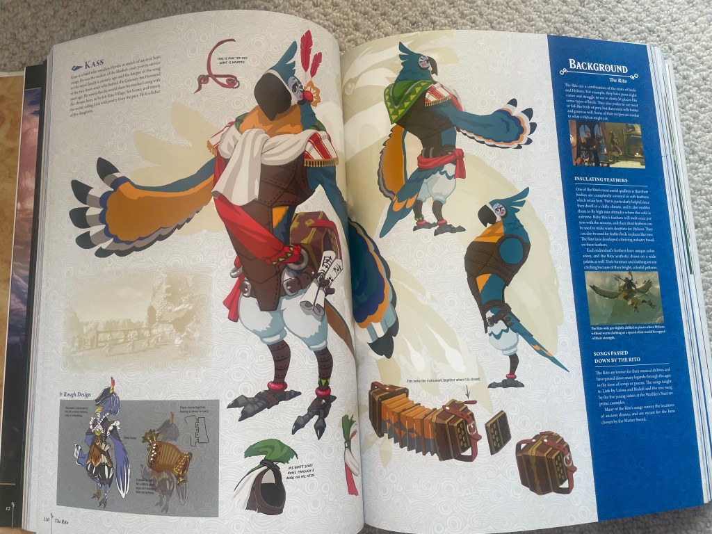 Design of Kass from the Legend of Zelda